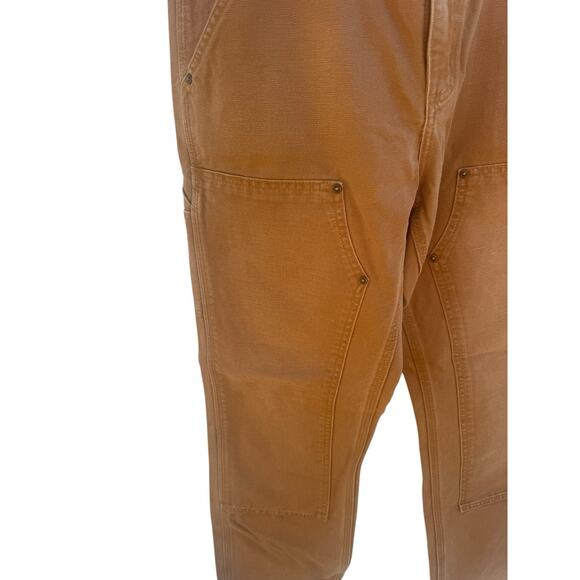 NWT Carhartt 100098-211 Double Front Knee Weathered Duck Relaxed Dungaree 34x32 - Picture 5 of 7